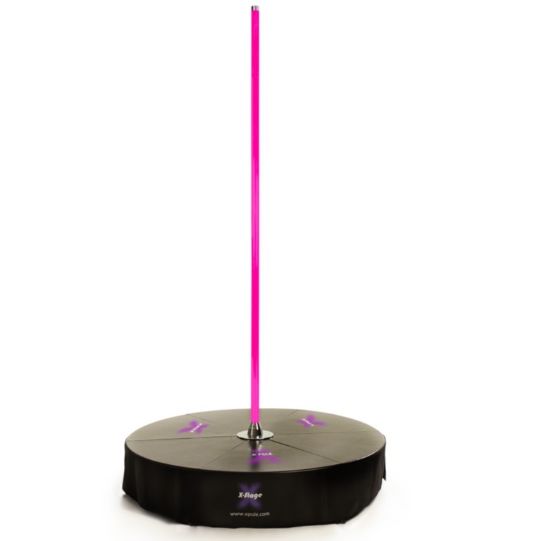 XPOLE Xstage powder coated chrome rose